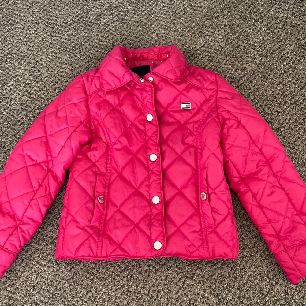 NWOT girls Tommy Hilfiger pink puffer jacket 💖💖 🧥